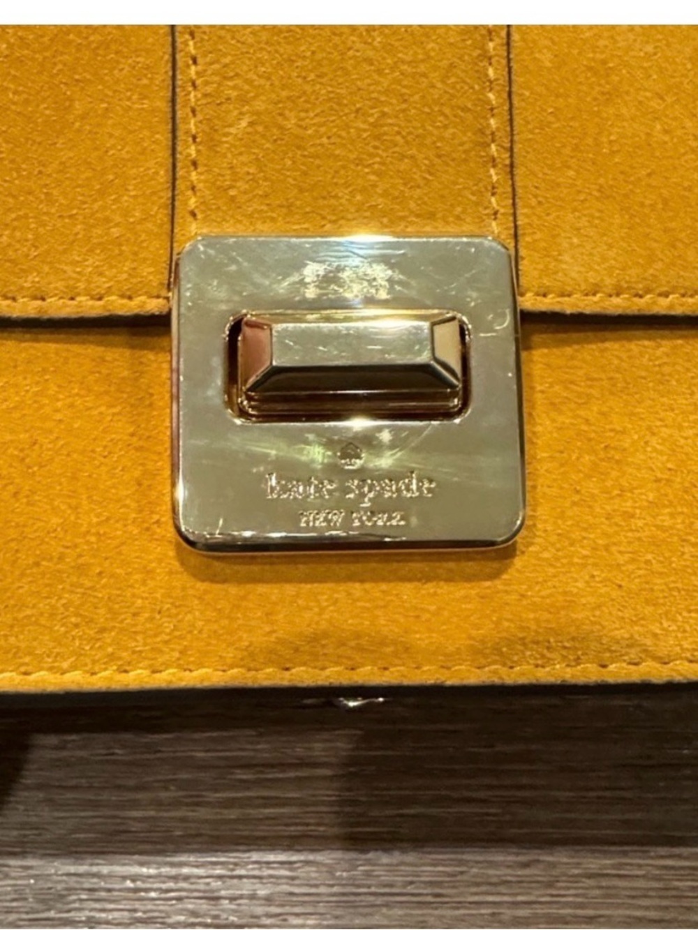 Kate Spade PHOEBE SUEDE TURNLOCK MINI FLAP CROSSBODY - Picture 11 of 11